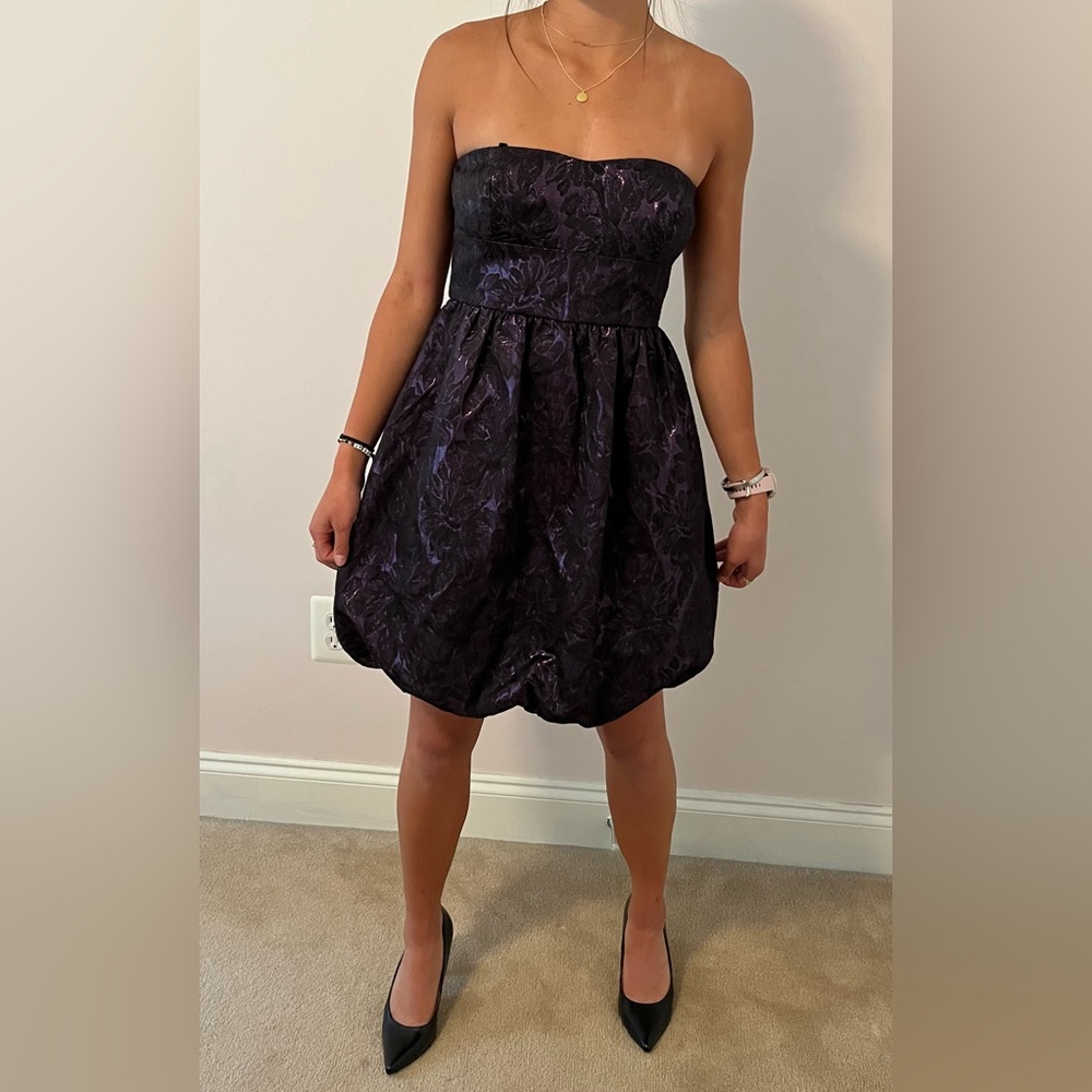 Delia’s Purple and Black Floral Mini Dress